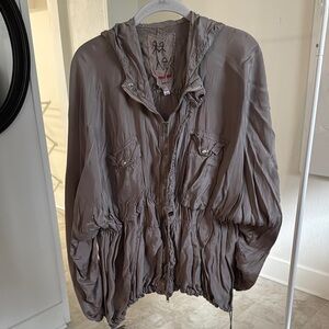 Johnny Was Taupe Utility Jacket